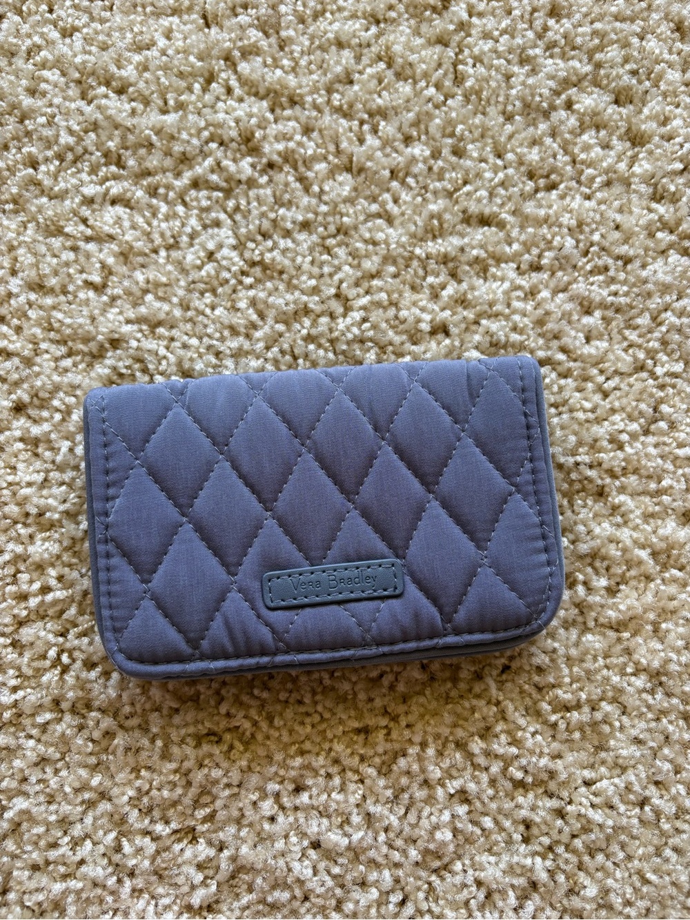 Vera Bradley RFID Small Bifold Wallet Carbon‎ Gray NWT